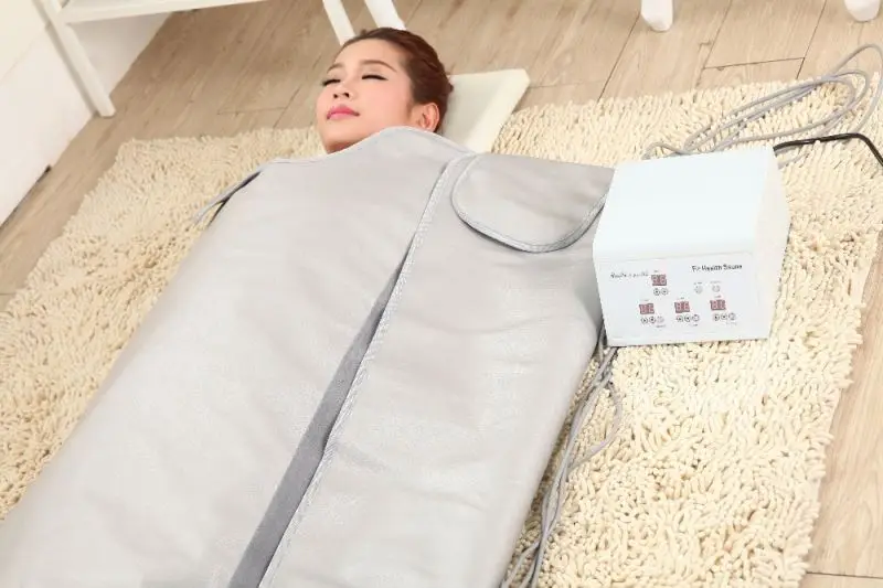 Hot sell  Wholesale thermal 3 heated zone wrap sauna blanket for body slimming