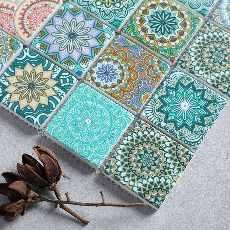 High Quality Mosaic Stone Tiles Sunflower Pattern Mosaic Tiles for Floor Decor Tiles Cheapest Price Offer Mosaic