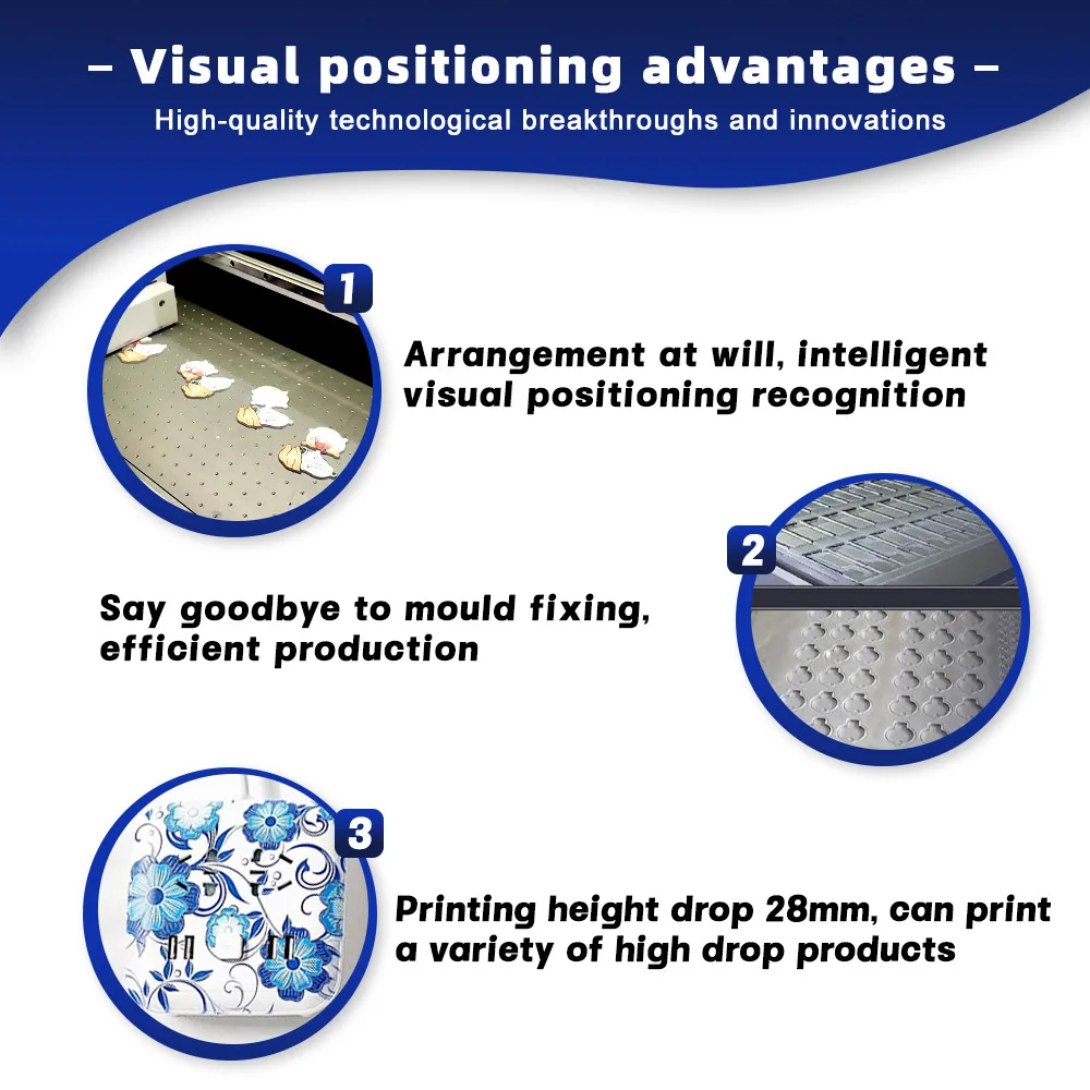 Audley 9060 Automatic UV Inkjet Flatbed Printer Vision Positioning 3*i3200-U1 Hard Plate Materials New Motor Pump 1-Year