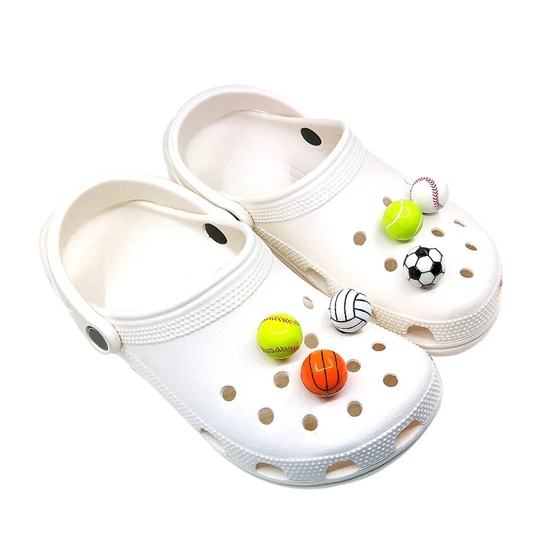 Wholesale Diy 3D Basketball Shoe Charm Football Ball Sport
