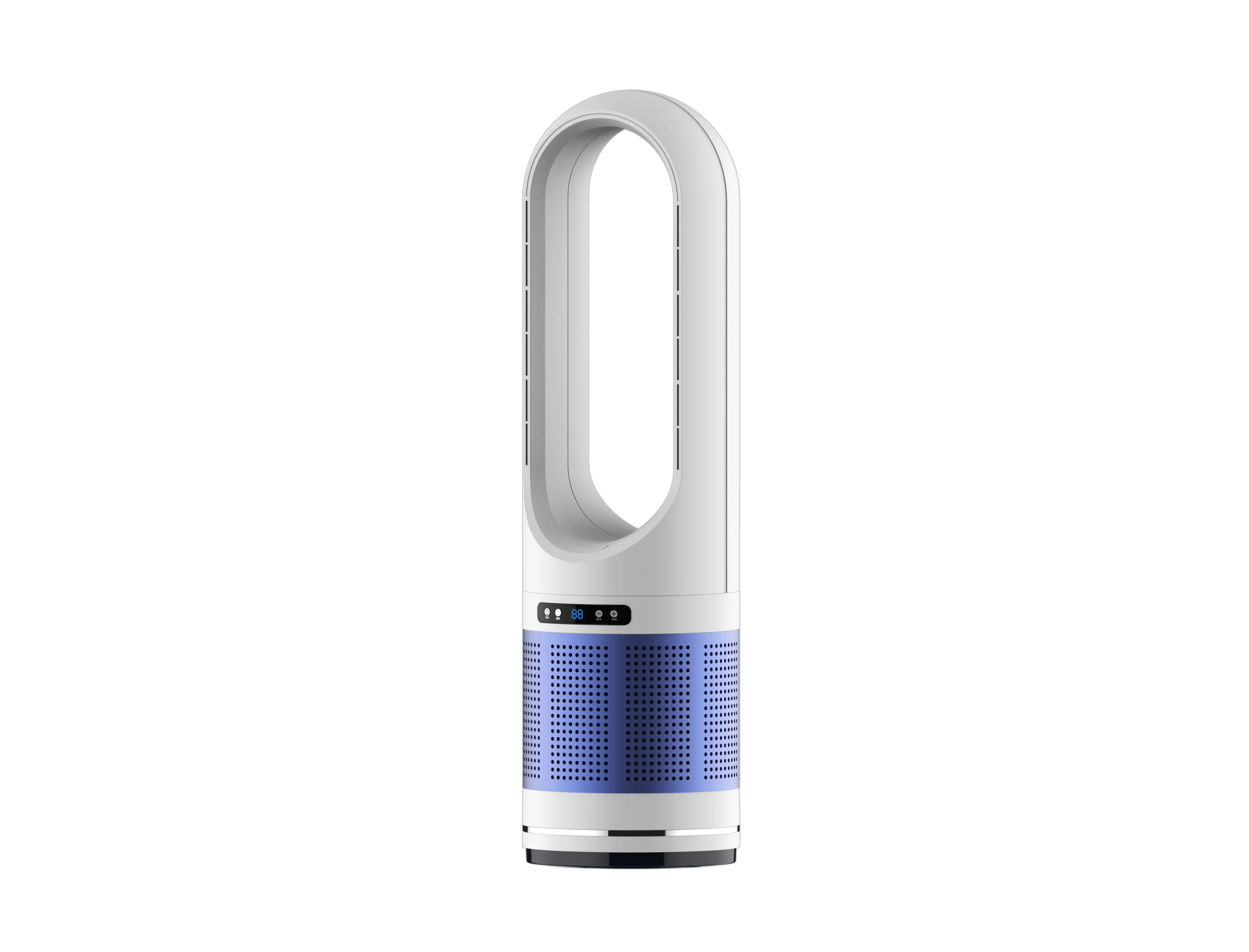 PSE Certification Tall Bladeless Tower Turbocharging Technology  Filter Air Purifier Bladeless Fan Multifunctional Smart Home