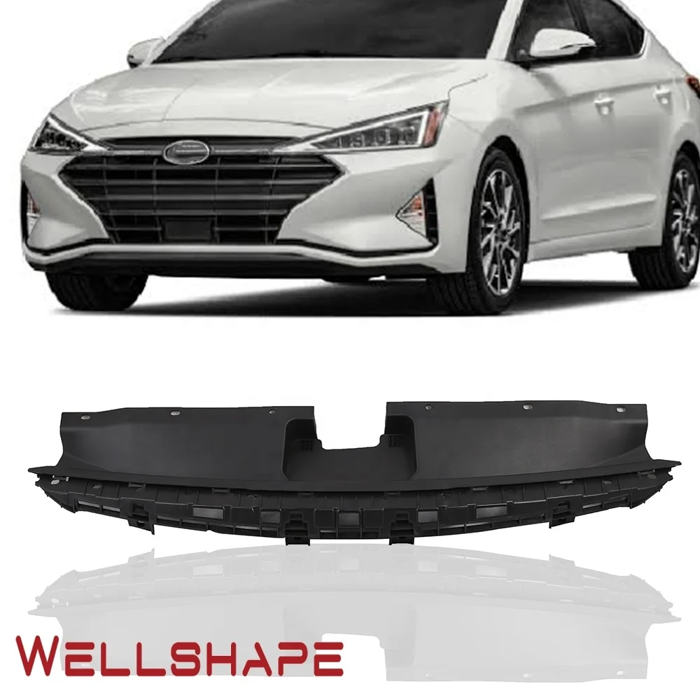 Автомобильная решетка для Hyundai Elantra 2019 2020 США Тип Передняя Верхняя решетка закрывающая пластина матовая черная