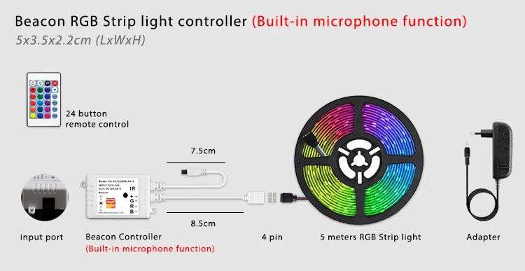 Manufacturer Supplier Leds 2835 Waterproof Led Tape Rope Light 60d 120d 3000k 4000k 6500k 5 Metre Led Flexible Strip Controller