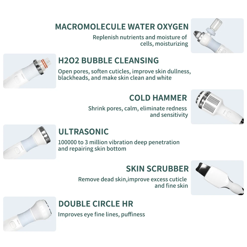 New Arrival Vertical 7 in 1 Hydro microdermabrasion facial wrinkle removing and care machine professional 2023