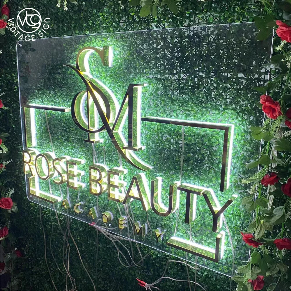 Professional Factory Signage For Shop Advertising Custom Led Flex Neon Sign Backlit Thermoformed Acrylic Logo