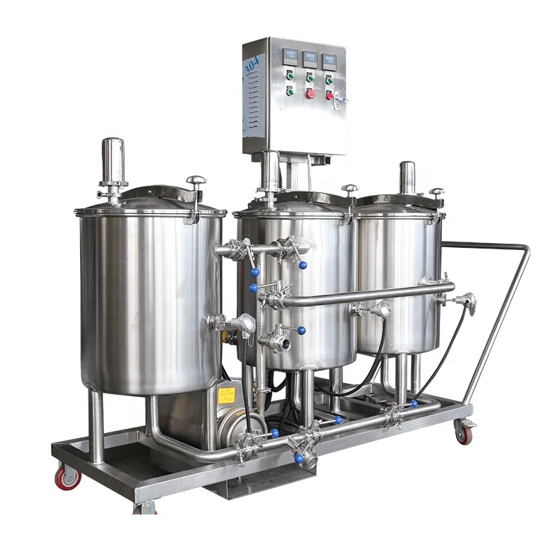 Portable movable stainless steel tank wash cleaning manual Cip tank