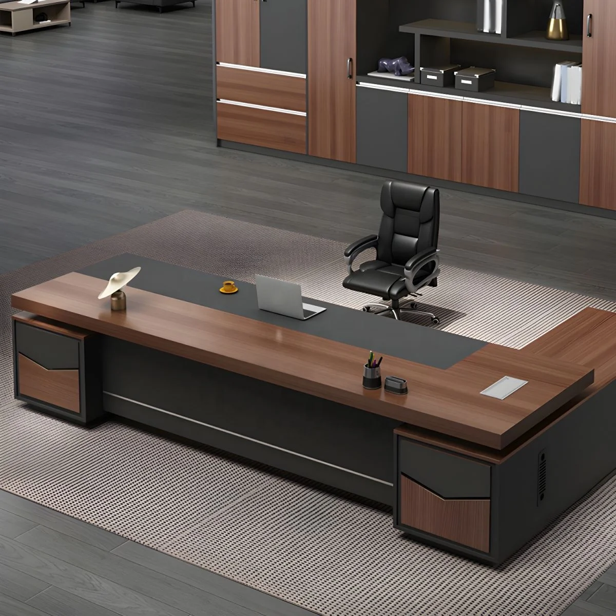 High End Luxury office desk furniture L shaped office executive boss desk ceo office table