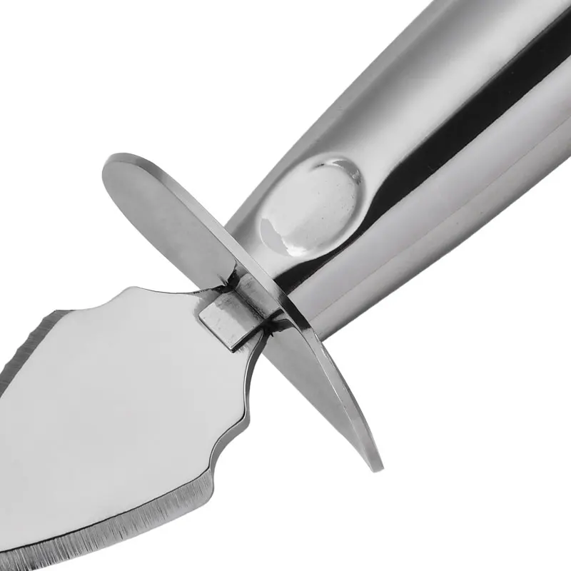 Customized 2.5' Oyster Shucking Scallop Knife Seafood Tool Open Shellfish Knife Stainless Hollow Handle kitchen small knife