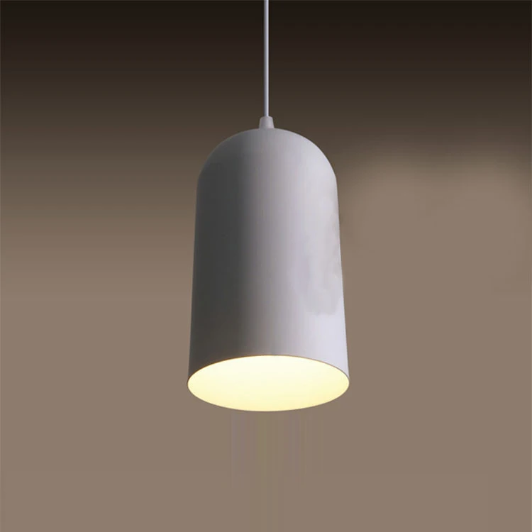 Nordic solid blue color single modern pendant lamp hotel restaurant cafe bar decor light