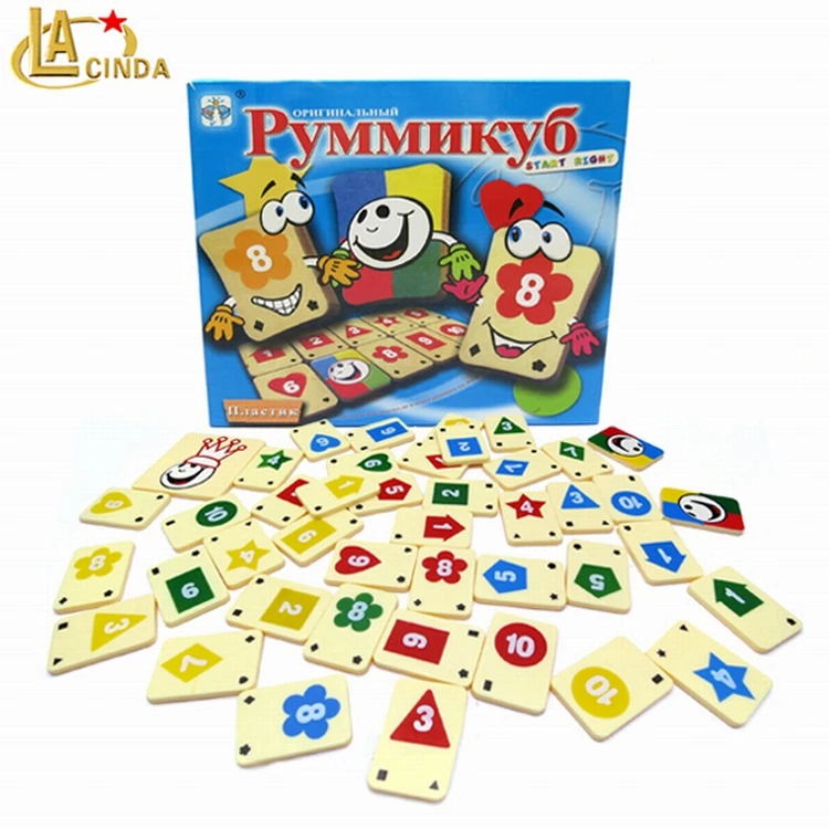 Russian toys Intelligence Number Games,brain teasers Card desktop game,Educational Math game
