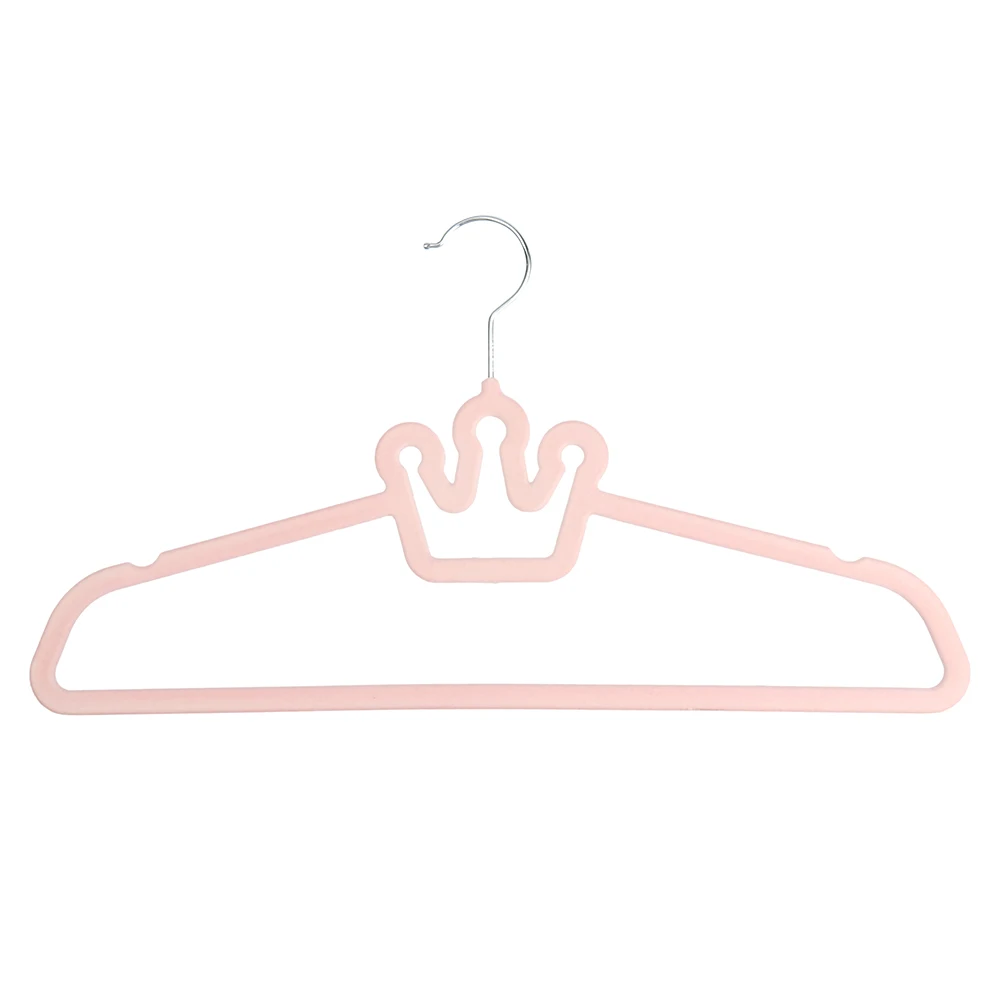 Non Slip Kids Children Baby Clothes Hanger Coat White Velvet Clothing Hangers