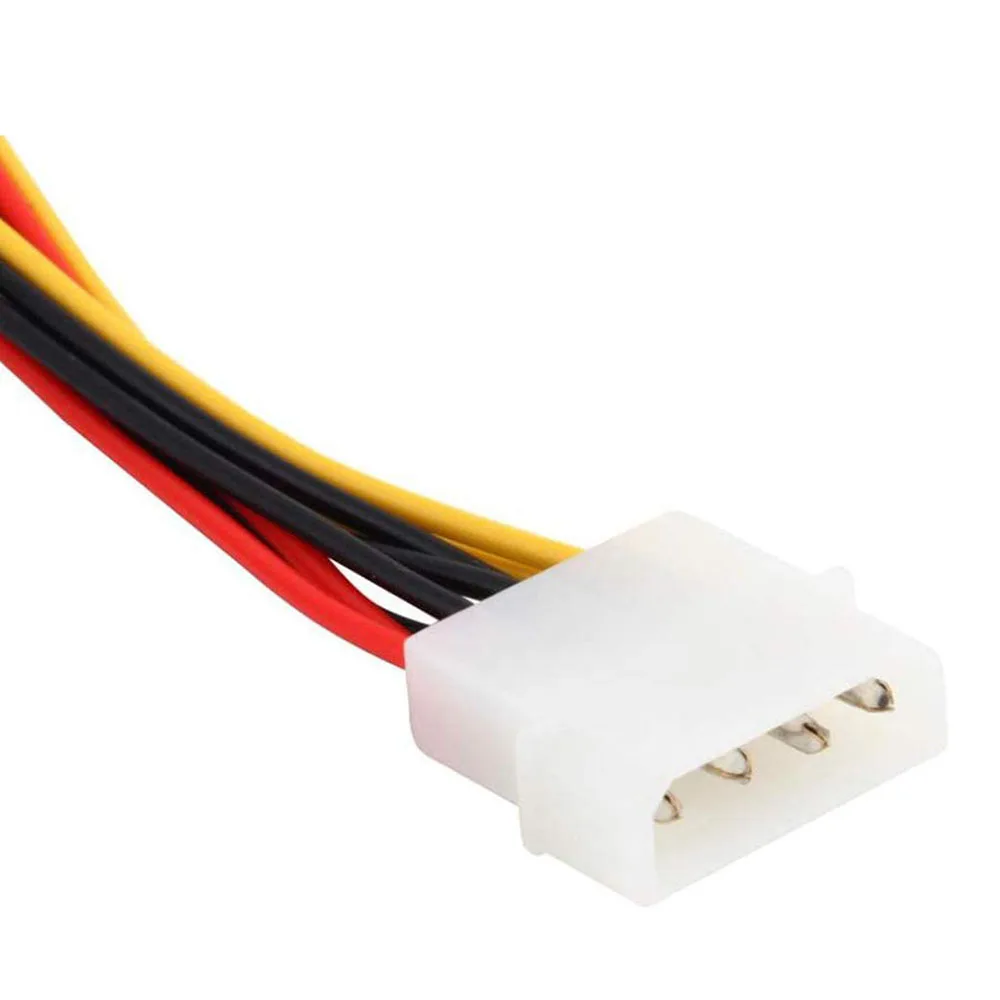 4 Pin IDE Molex to 2 Serial ATA Serial ATA Y Splitter Hard Drive Power Cable