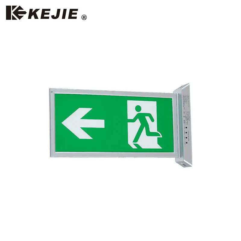 2022 Kejie Tuv Double Side End-Mounted Led Emergency Exit Sign Light