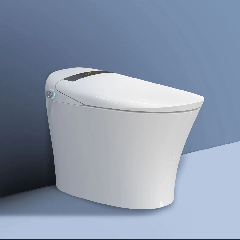 TA-861DF TEJJER High quality one piece auto flush auto close smart toilet with Side-pressing One-part Form