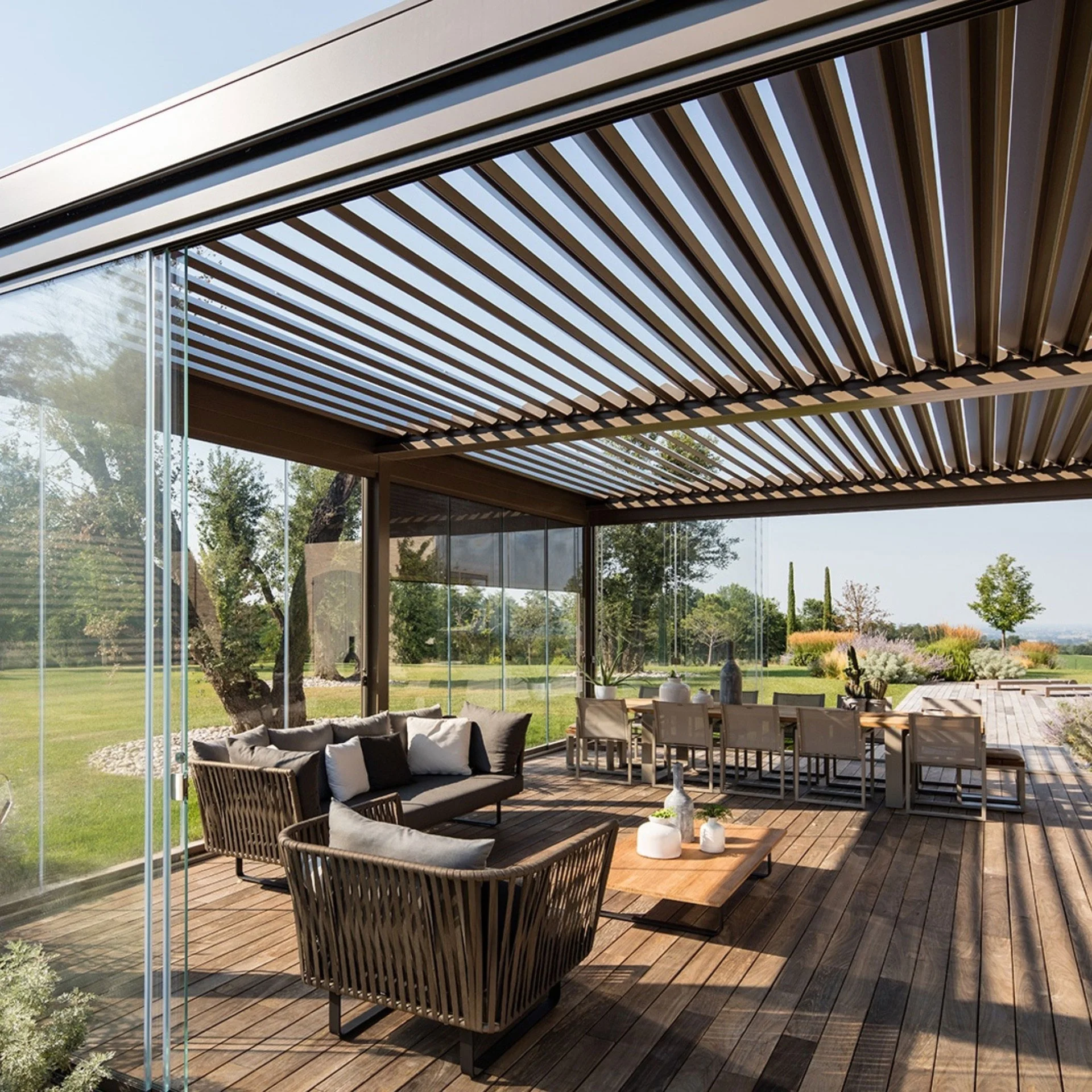 TOMA AS2047 outdoor aluminium blinds for pergola aluminium pergola 4x4m 6x4