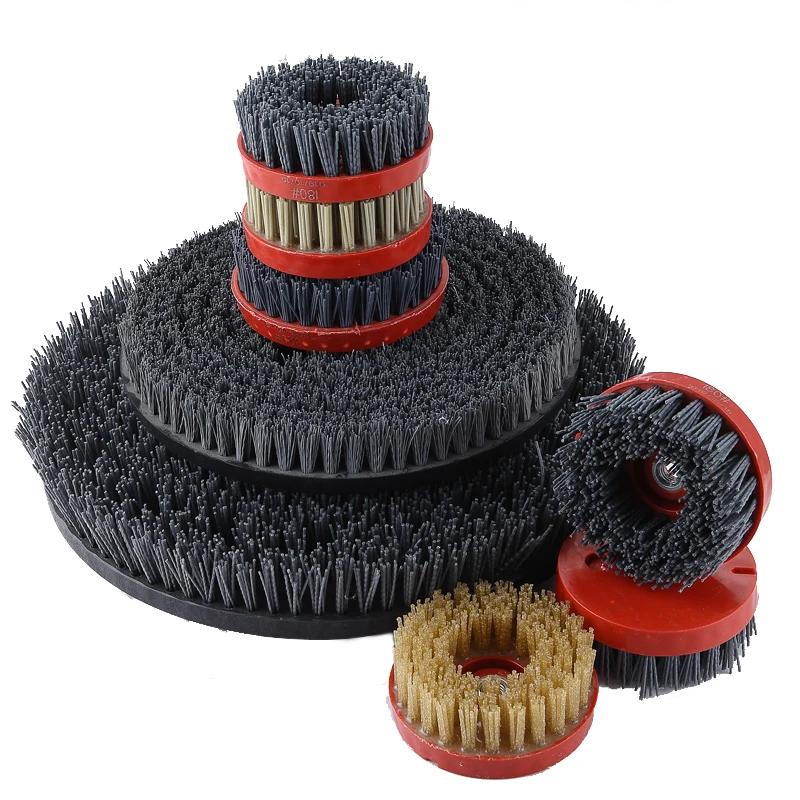 Черные диски из карбида кремния абразивные щетки 5 дюймов для полировки мрамора гранита камней плиты