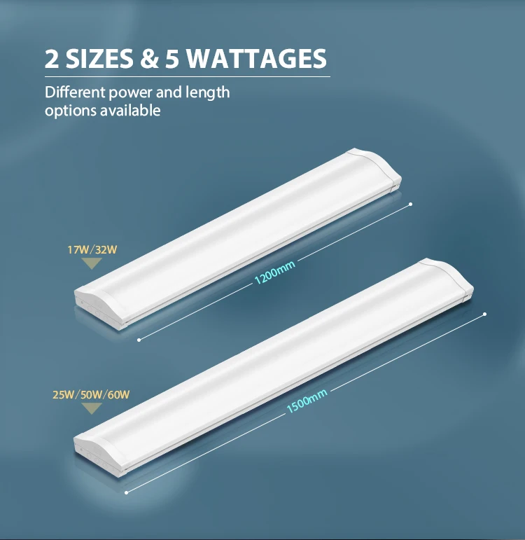Toppo low-glare 36W AC200-240V 160LM/W 4 ft linear batten lights ceiling office pendant linear led batten light led batten light