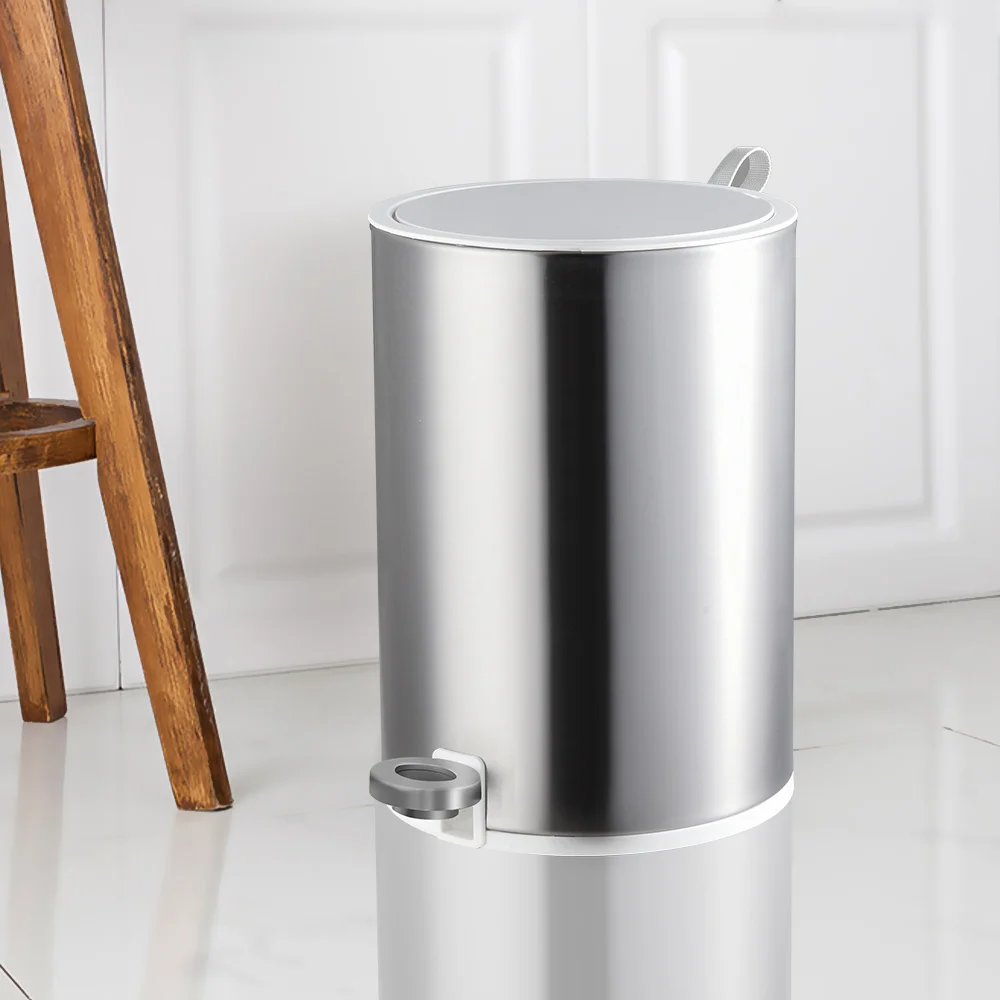 OEM приемлемая металлическая Большая Современная Самостоятельная мусорная корзина из АБС-пластика в стиле Ins с открытым верхом