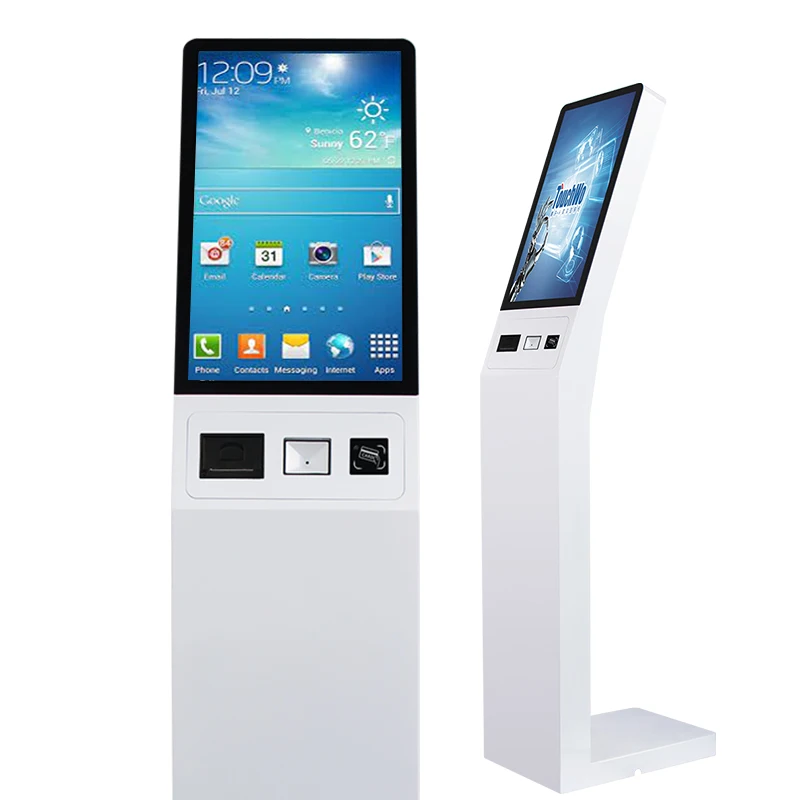 21 24 27 32 inch touch screen fast food self service order payment terminal kiosk floor stand kiosk