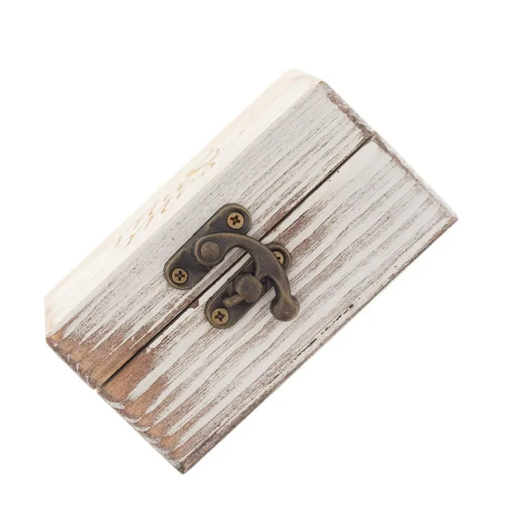 Antique white Mr & Mrs decorative jewelry box favor gift wedding ring box