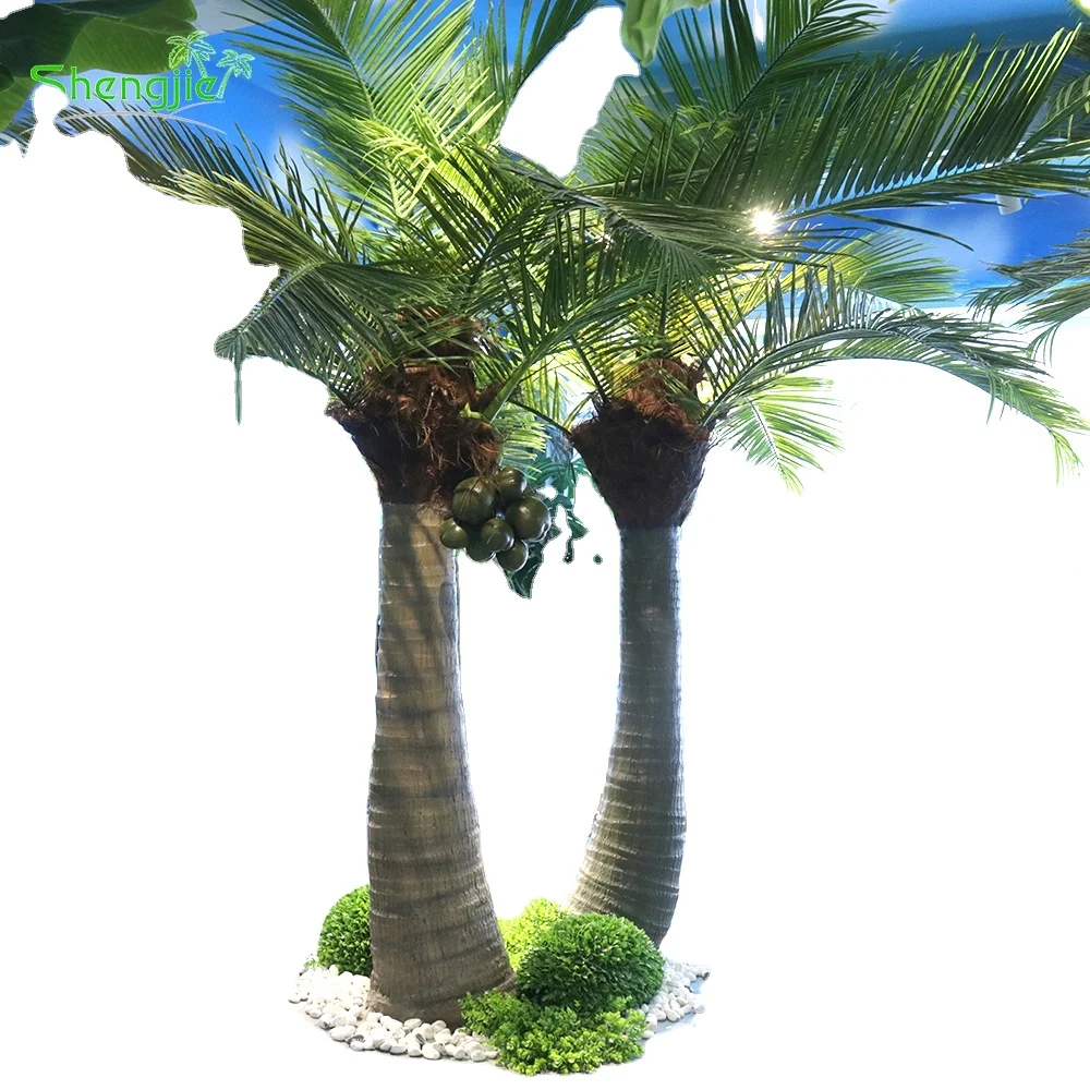 Indoor Outdoor Ornamental Artificial Synthetic Coconut Palm Trees with Fruit