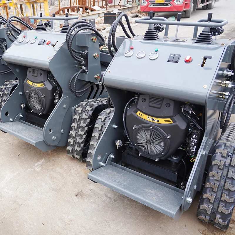 Cheap Diesel 350KG 450KG Earth-moving Handling Mini Skid Steer Loader snow cleaning Skid Steer Loader For Sales