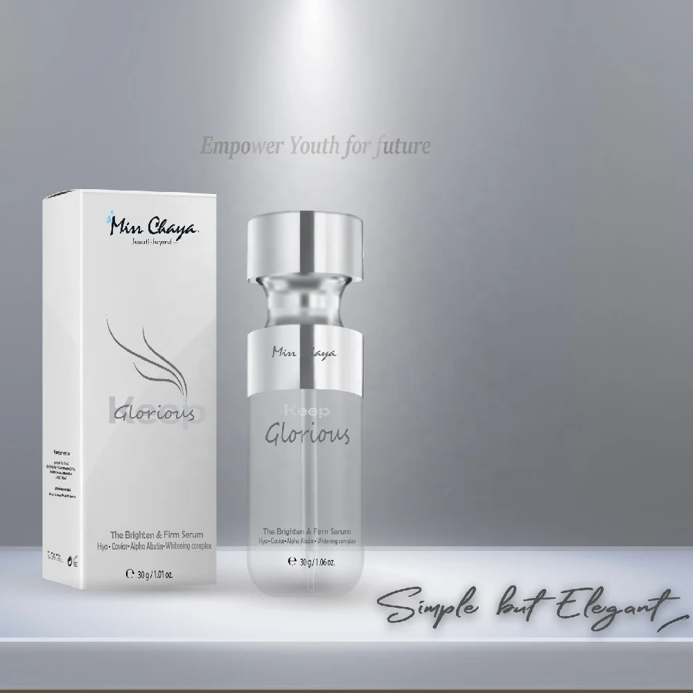 
MISS CHAYA The Brighten And Firm Serum Elegant Natural Sources Caviar Hyaluronic Alpha Arbutin Triple Moisturizer Fact 
