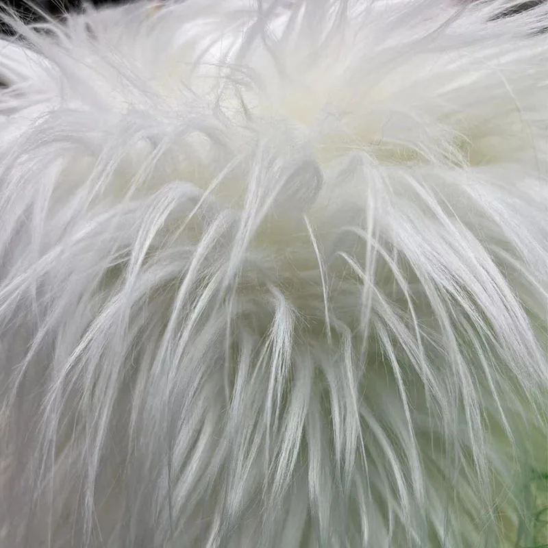 80MM Colorful Long Faux Fur Fabric Fake Fur By The Yard For Garments