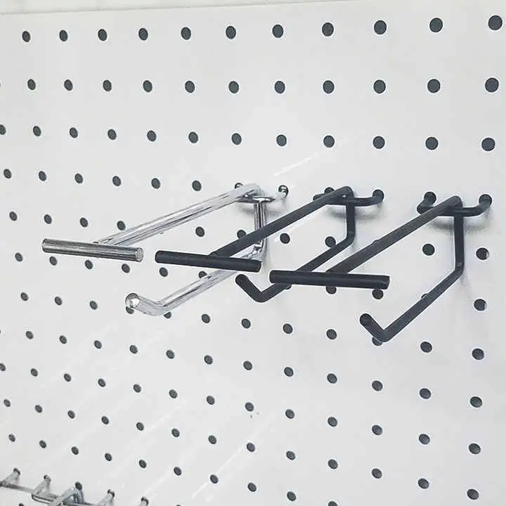 Hot sale Supermarket iron hook metal double prong pegboard hook