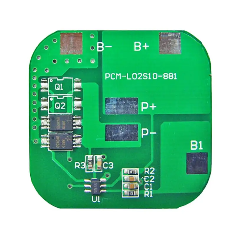 2s2p 10A BMS для 7 2 В 4 26650/18650 литий-ионный/литий-полимерный 6 LiFePO4 Размер аккумуляторной батареи l34 5 * w34 T4 мм