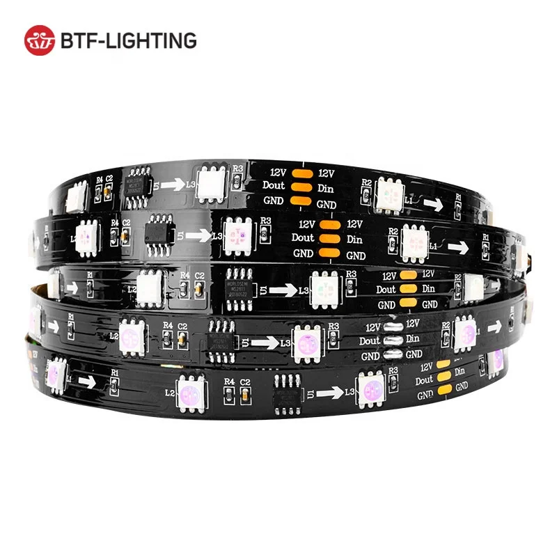  Конкурентоспособная цена 24 В 12 ip65 ip67 ip68 светодиодная Пиксельная лента btf lighting