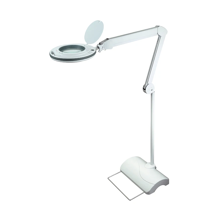 New Design Factory Direct Sale Beauty Magnifier Lamp Led Magnifying Desktop Lamp Light With Dual Color Brightness Adjustment