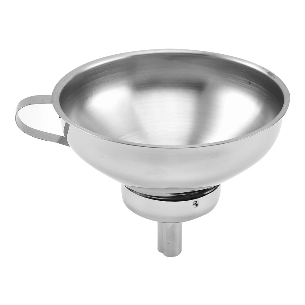 Multifunction Stainless Steel Wide Mouth Canning Jar Funnel and Oil Funnel with Strainer