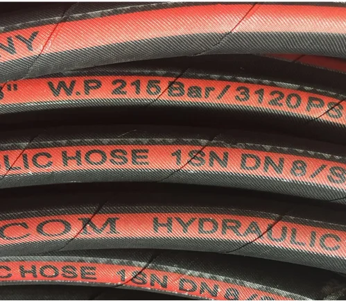 High Quality Pressure SAE 100 R1AT DIN EN 853 1SN R2AT 2SN 4SH 4SP Industrial Hydraulic Steel Wire Braided Flexible Rubber Hoses