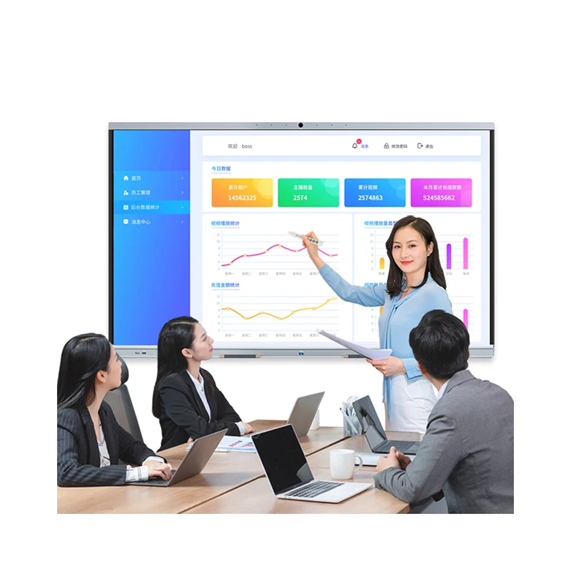LT Interactivewhiteboard Smart Board Top Quality Smart Wireless Touch Screen Interactive Smart Board 75 Inch