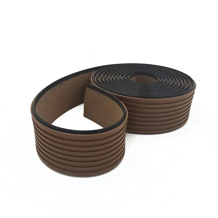 Factory Price 190*5mm Synthetic PVC Teak Boat/Yacht/Marine Decking