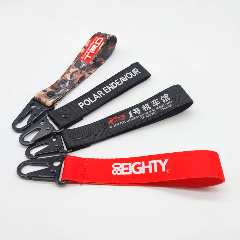 custom Woven Embroidery Key chain Custom Woven Keychain key tags for sale