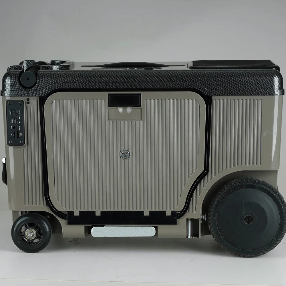 factory bluetooth 20 inch smart following luggage suitcase with bluetooth USB charging LED light