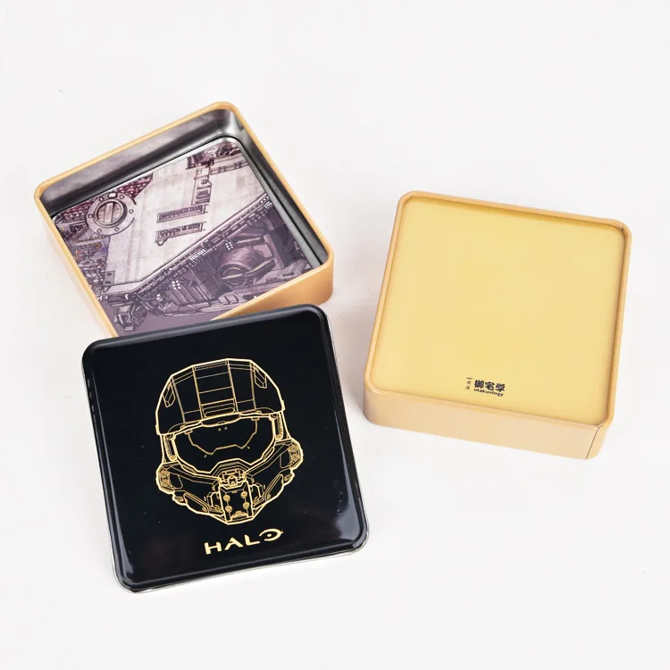 Jutien Factory Custom Made Wholesale Metal Tin Cup Mat Cork Coaster For Drink