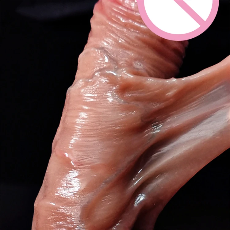 Silicone Suction Realistic Penis Soft Sexy Huge Dildo Skin Feeling Female Masturbator Double-layer Cup Big Dick Dildos for Women