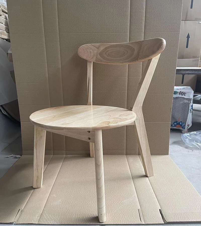 Недорогая Мебель в скандинавском стиле деревянный стул необработанный твердый обеденный стол набор из 8 стульев