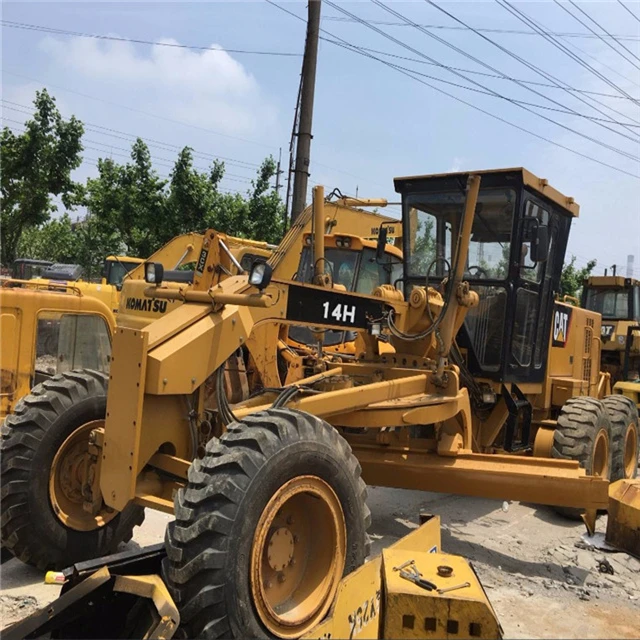 Used Japan Cat 14H Motor Graders Second Hand Caterpillar Grader 14 for Sale