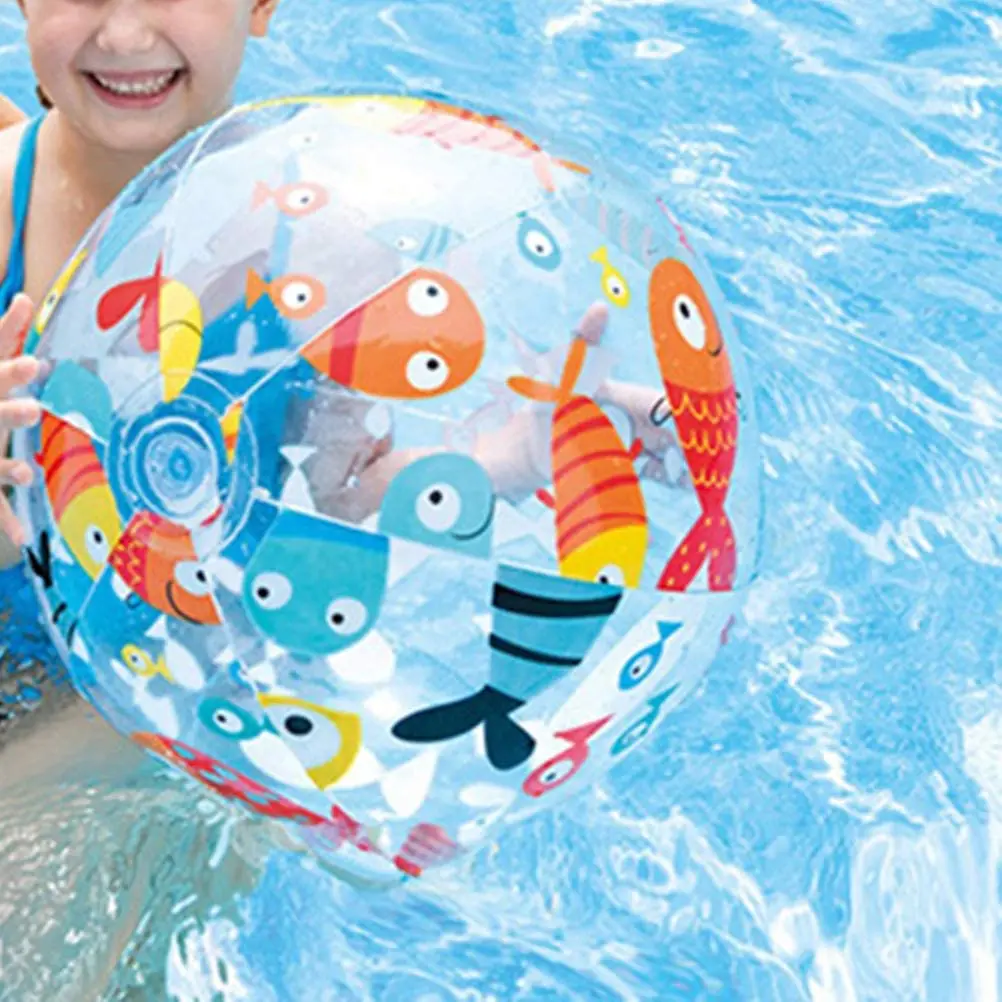 Beach Balls Inflatable Swimming Pool Toys for Kids Birthday Party Supplies Favors - Blow Up Classic Rai