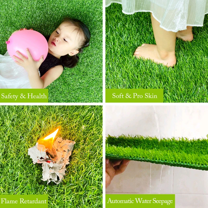 High Density Chinese Grtificial Grass PE Artificial Grass Carpet Roll Artificial Garden Grass