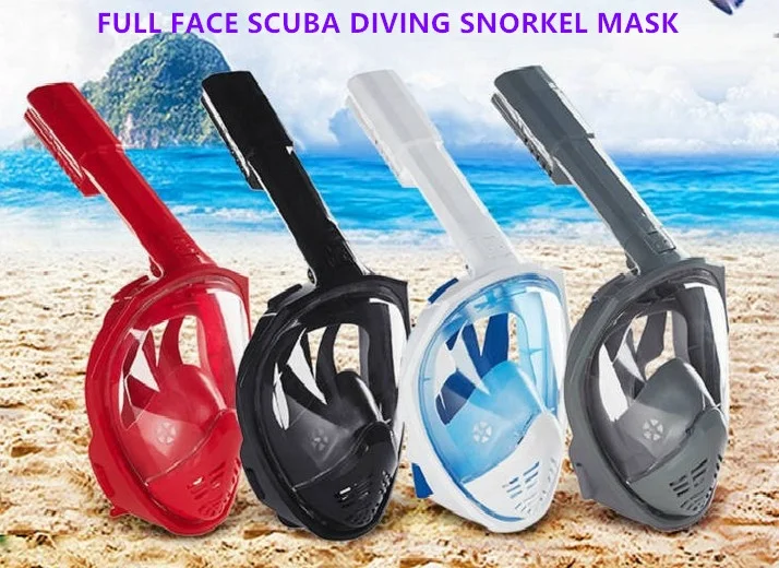 Маска для подводного плавания на все лицо, маска для подводного плавания на все лицо для взрослых, маска для подводного плавания унисекс