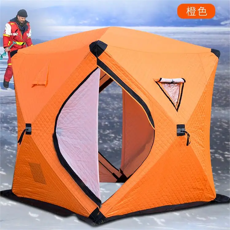 Large Insulated Oxford Fabric Automatic Camping Tent for Family Outdoor Ice Fishing Camouflage Design