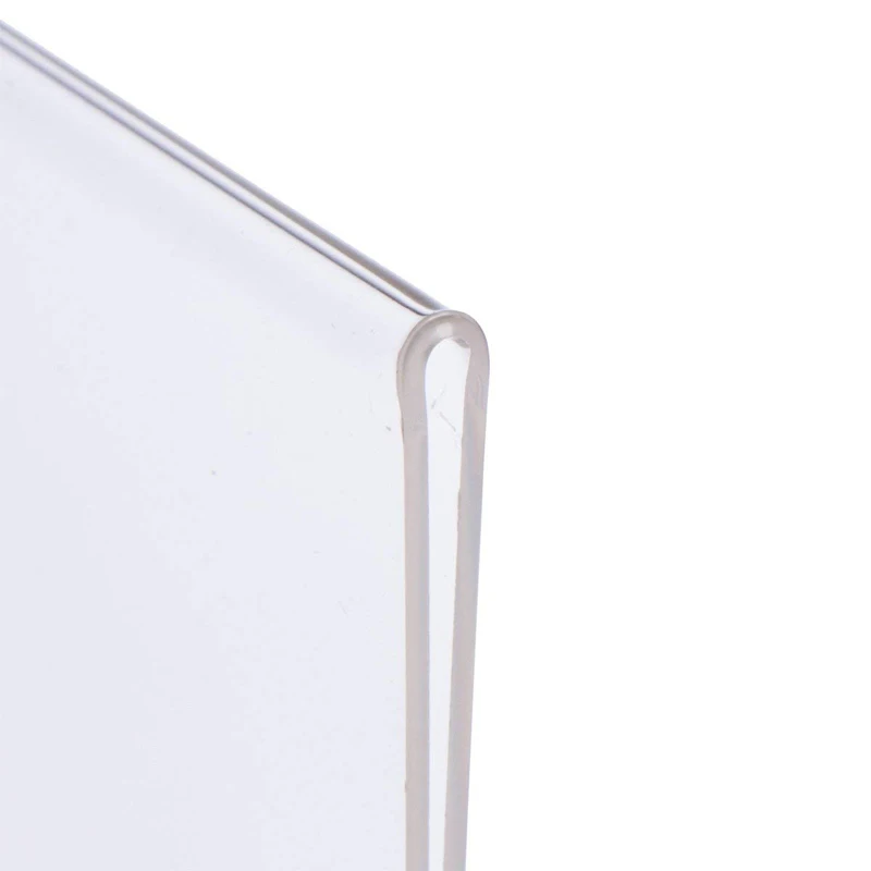 Factory wholesale A4 A5 size clear acrylic menu sign holder T shape acrylic flyer display stand