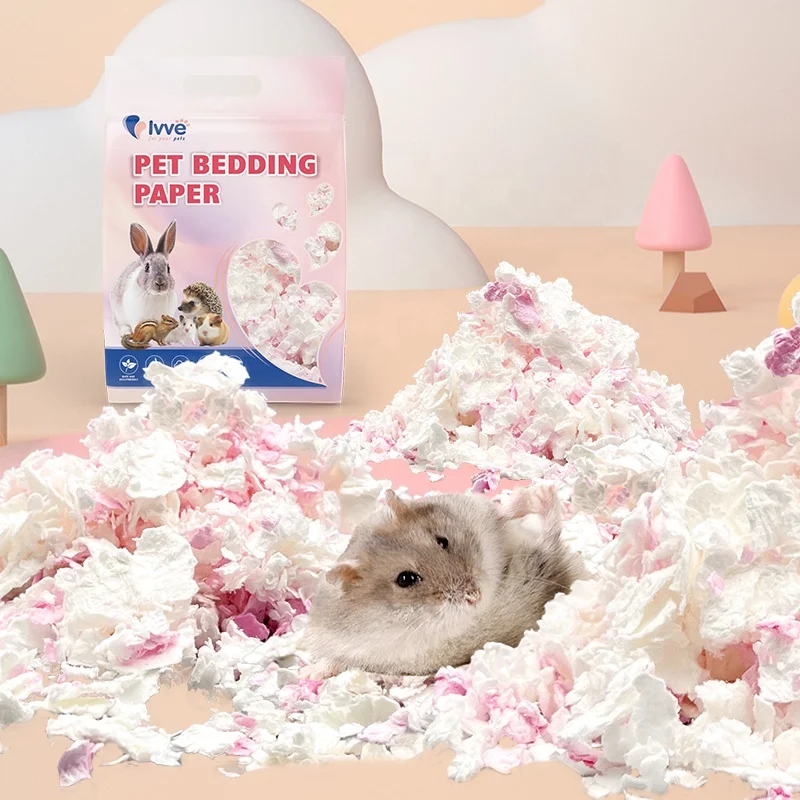 Hot Selling Super Absorbent Small Animal Paper Bedding Hamster for Rabbit Hamster Pig Sugar Glider Guinea