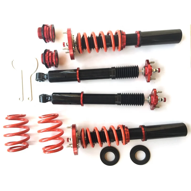 Height Adjustable Full Coilover Struts Shocks Absorber Suspension Damper Kit for BMW E46 3 Series 320i 323i
