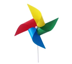 Детская пластиковая ветряная мельница, Классическая Игрушка «сделай сам» для мальчиков и девочек, однотонная ветряная мельница, игрушка